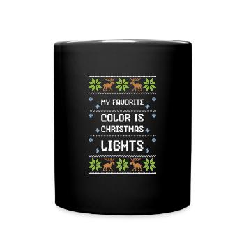 Ma couleur préférée est Noël L... - Mug uni - noir - Devant