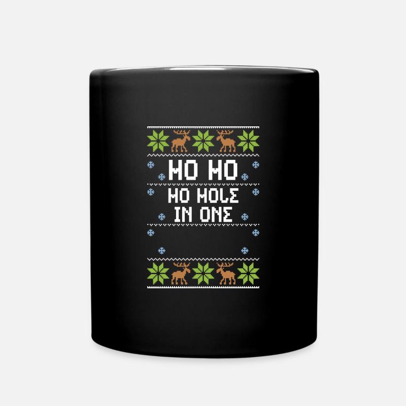 Ho Ho Ho Hole In One - Tasse einfarbig - Schwarz