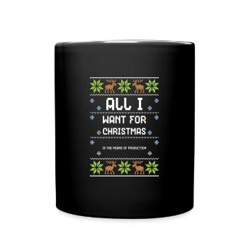 All I Want For Christmas Is The... - Full Colour Mug - black - Front