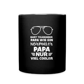 Bart Tragender Papa Wie Ein Norm... - Tasse einfarbig - Schwarz - Vorne