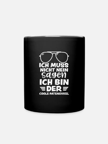 Ich Muss Nicht Nein Sagen Ich Bi... - Tasse einfarbig - Schwarz