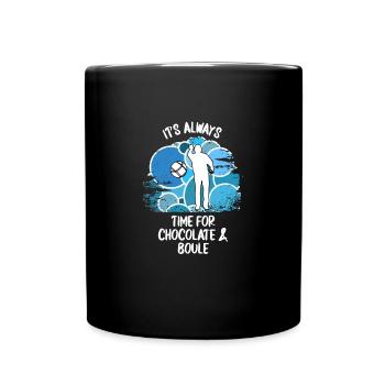 Boule Pétanque Boccia Boules Chocolat - Mug uni - noir - Devant