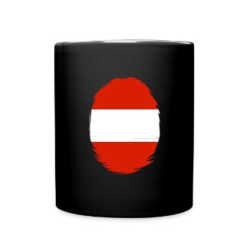 Austria Flag Austria Austrian Flag AT - Full Colour Mug - black - Front