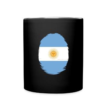 Argentina Flag South America Argentine Flag - Full Colour Mug - black - Front