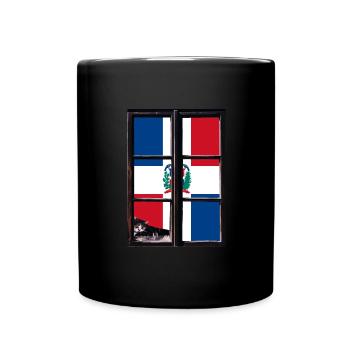 Dominican Republic Flag Dom Rep Flag Travel - Full Colour Mug - black - Front