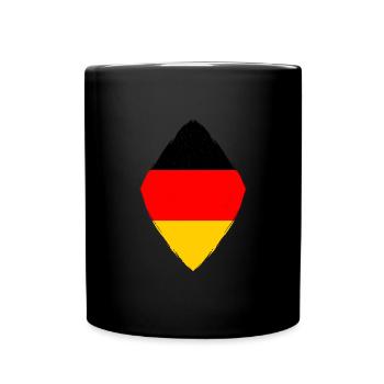 Drapeau de l’Allemagne Drapeau allemand Used Look Home - Mug uni - noir - Devant