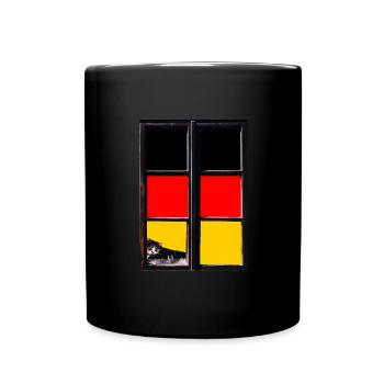 Germany Flag German Flag Used Look Homeland - Full Colour Mug - black - Front