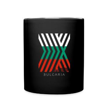 Drapeau bulgare Drapeau bulgare Sables d’or - Mug uni - noir - Devant