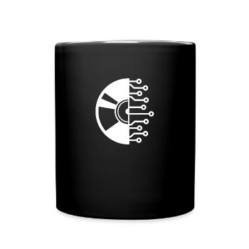 Vinyl Elektro - Tasse einfarbig - Schwarz - Vorne