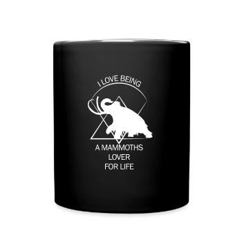 Drôle de mammouth âge de pierre âge glaciaire conception préhistorique - Mug uni - noir - Devant