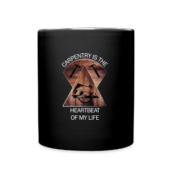 Charpentier, charpentier, charpentier, charpentier, artisan, bois - Mug uni - noir - Devant