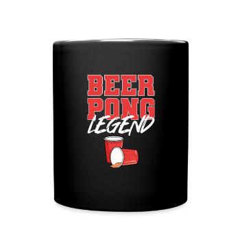 Beerpong Beer Pong Beer Pong Legend - Full Colour Mug - black - Front