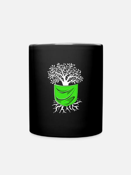 Stammbaum Genealogie - Tasse einfarbig - Schwarz