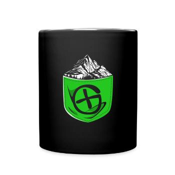 Geocaching Geocache Geocacher - Tasse einfarbig - Schwarz - Vorne