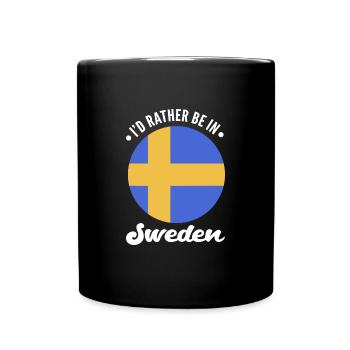 Sweden Swedish - Full Colour Mug - black - Front