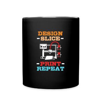 3D Printing - Full Colour Mug - black - Front