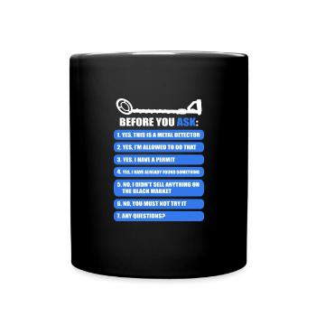 Détecteur de métaux - Mug uni - noir - Devant