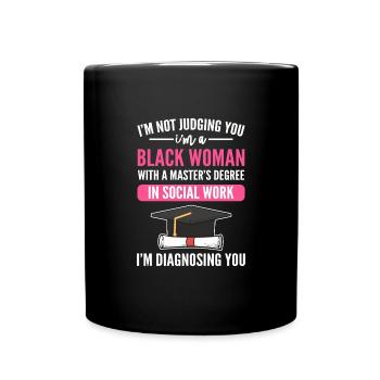 Master's Degree Graduation Ceremony - Full Colour Mug - black - Front