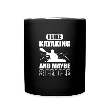 Kayak Kayak - Mug uni - noir - Devant
