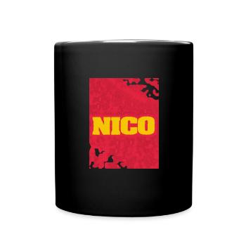 Style und Artwork Nico - Tasse einfarbig - Schwarz - Vorne
