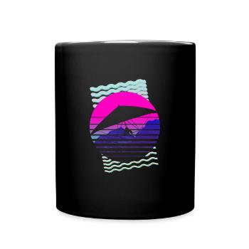 Hang glider hang glider Delta glider - Full Colour Mug - black - Front