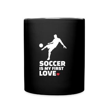 I love football stylish - Full Colour Mug - black - Front