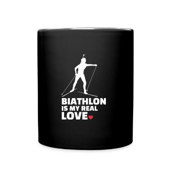 I love biathlon stylish - Full Colour Mug - black - Front