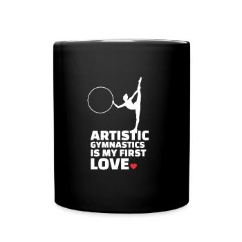 I love artistic gymnastics stylish - Full Colour Mug - black - Front