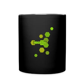 Michel - Mug uni - noir - Devant