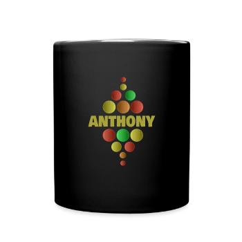 Erstklässler Anthony - Tasse einfarbig - Schwarz - Vorne