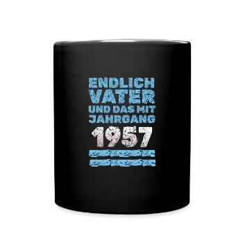 Vater 1957 - Tasse einfarbig - Schwarz - Vorne