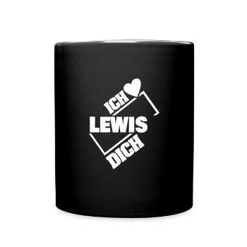 Couple Lewis - Tasse einfarbig - Schwarz - Vorne