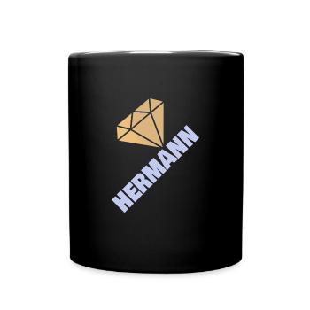 Diamant Précieux Noble Style Hermann - Mug uni - noir - Devant