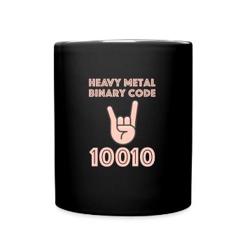 Code binaire Heavy Metal | Musique, Guitare - Mug uni - noir - Devant