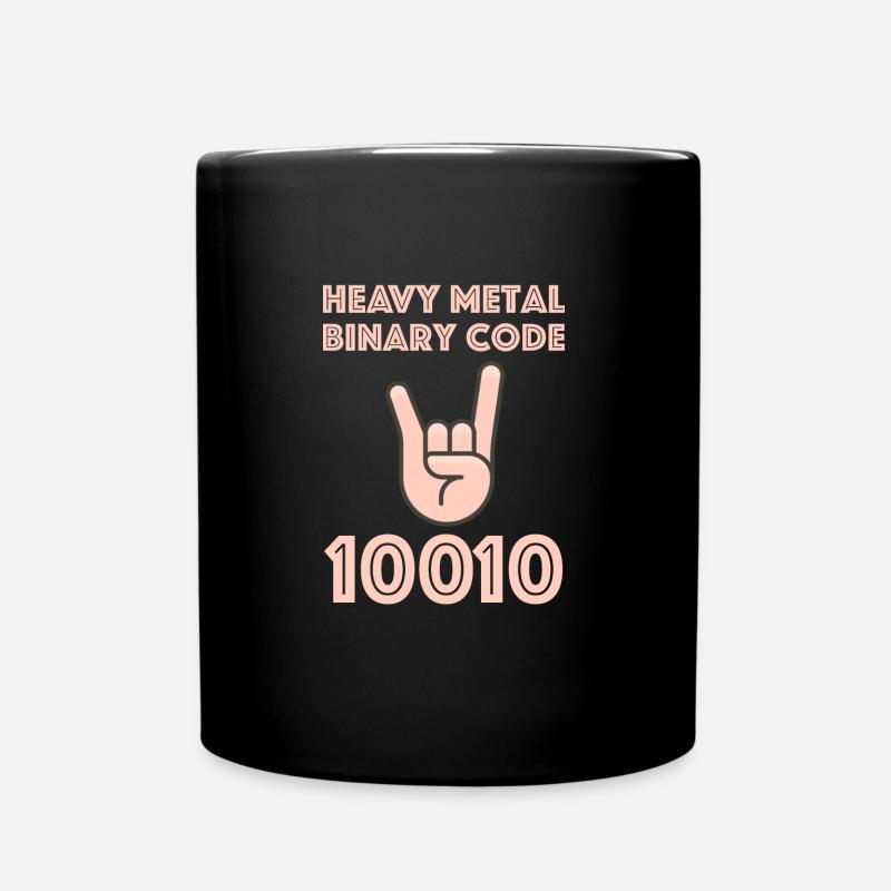 Code binaire Heavy Metal | Musique, Guitare - Mug uni - noir