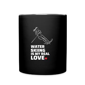 I love water skiing - Full Colour Mug - black - Front