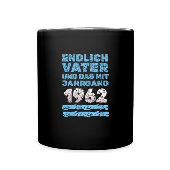 Vater 1962 - Tasse einfarbig - Schwarz - Vorne