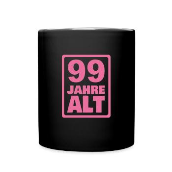 Jahr 99 - Tasse einfarbig - Schwarz - Vorne