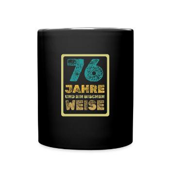 76 - Tasse einfarbig - Schwarz - Vorne