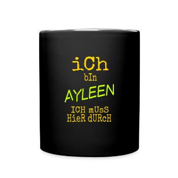 Geschenk für Ayleen - Tasse einfarbig - Schwarz - Vorne