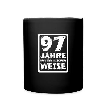 Spruch 97 - Tasse einfarbig - Schwarz - Vorne