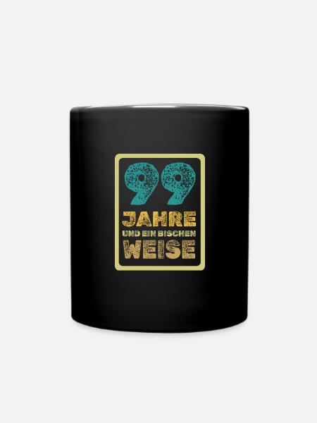 Weisheit 99 - Tasse einfarbig - Schwarz
