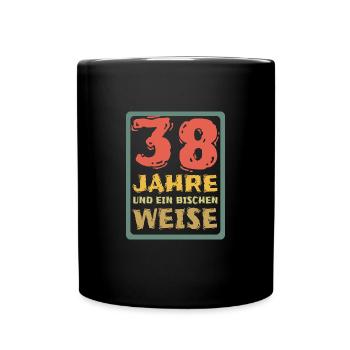 38 - Tasse einfarbig - Schwarz - Vorne