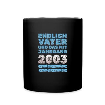 mit 2003 - Tasse einfarbig - Schwarz - Vorne