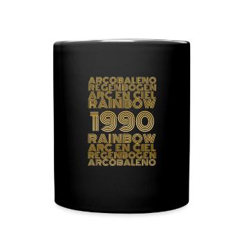 1990 - Tasse einfarbig - Schwarz - Vorne