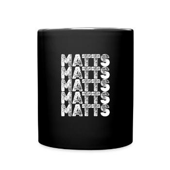 Matts as a hero - Full Colour Mug - black - Front