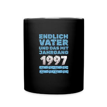 Endlich 1997 - Tasse einfarbig - Schwarz - Vorne