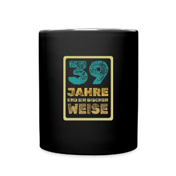 Age 39 - Full Colour Mug - black - Front
