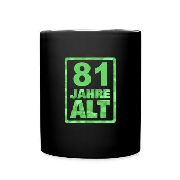 Alt 81 - Tasse einfarbig - Schwarz - Vorne