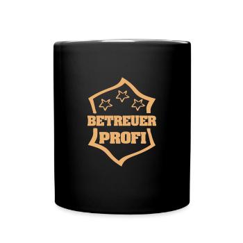 Betreuer als Beruf - Tasse einfarbig - Schwarz - Vorne